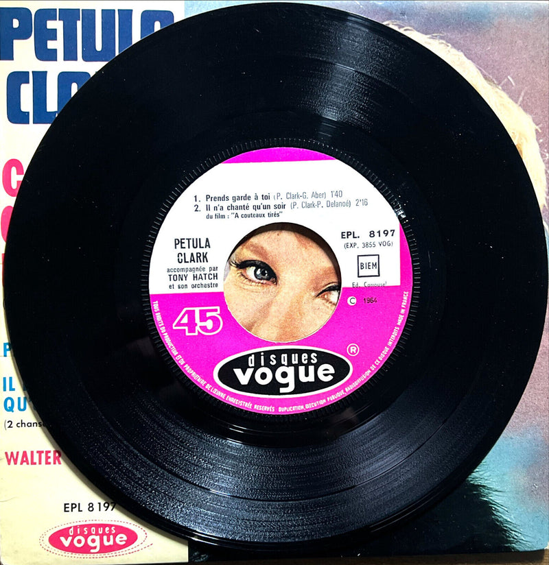 Petula Clark 7" Ceux Qui Ont Un Cœur (Anyone Who Had A Heart)