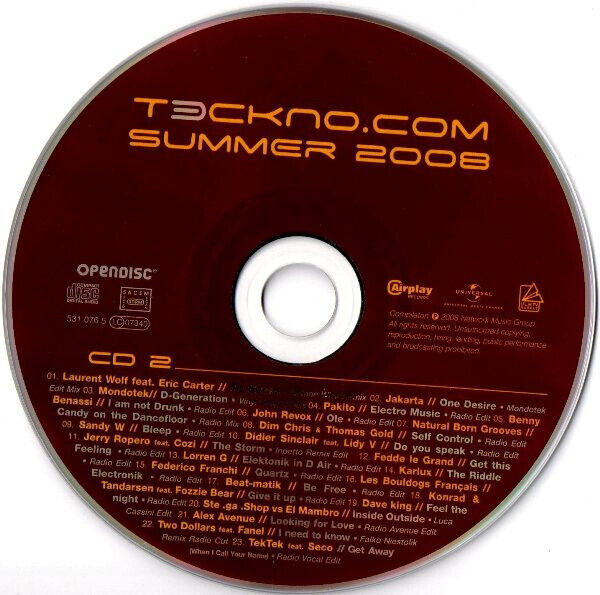 Various 2xCD Teckno.Com Summer 2008