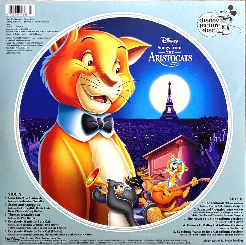 Various LP Songs From The Aristocats, Picture Disc