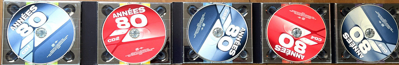 Compilation 5xCD Années 80 - Digipak