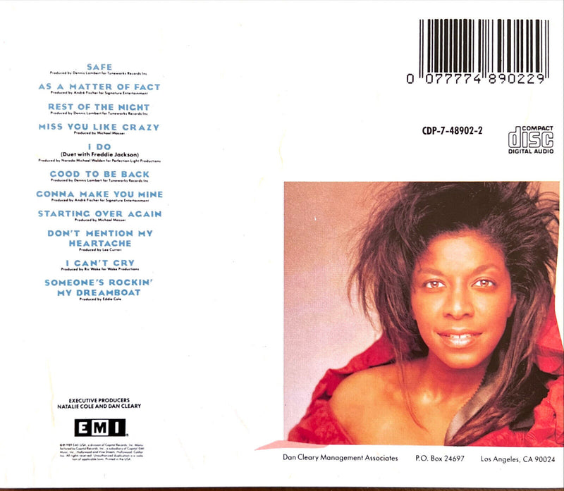 Natalie Cole CD Good To Be Back