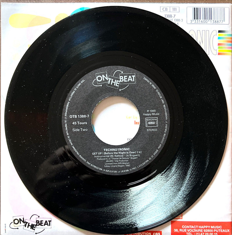 Technotronic 7" Get Up (Before The Night Is Over)