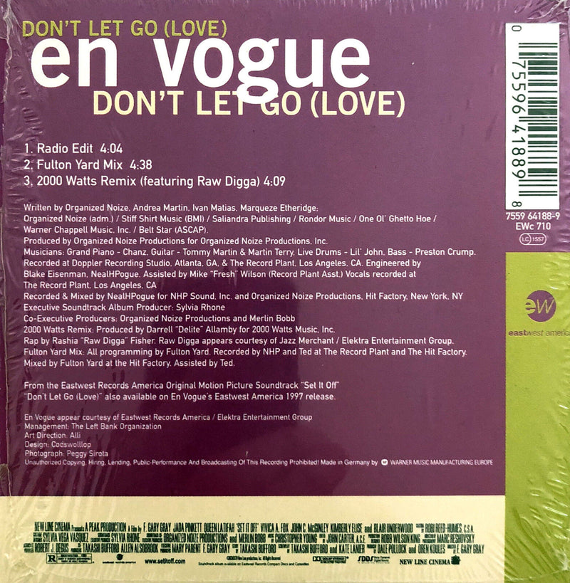En Vogue ‎CD Single Don't Let Go (Love) - Europe (EX+/EX+)