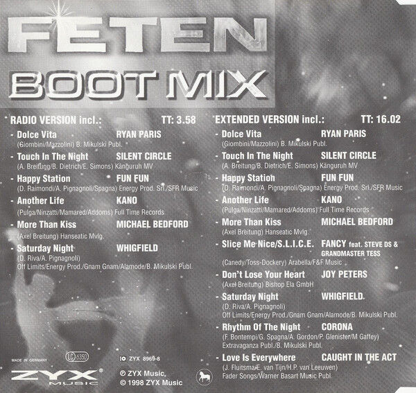 Compilation ‎Maxi CD Feten Boot Mix - Europe (VG+/EX+)