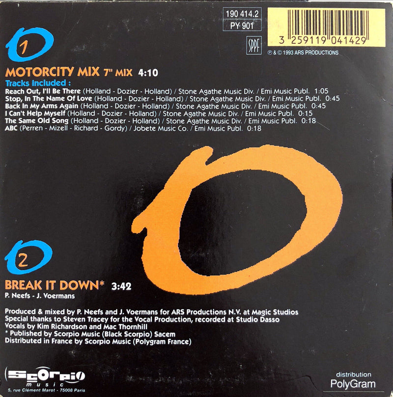 Beats-O-Matic ‎CD Single Motown Mix - France (VG+/EX)