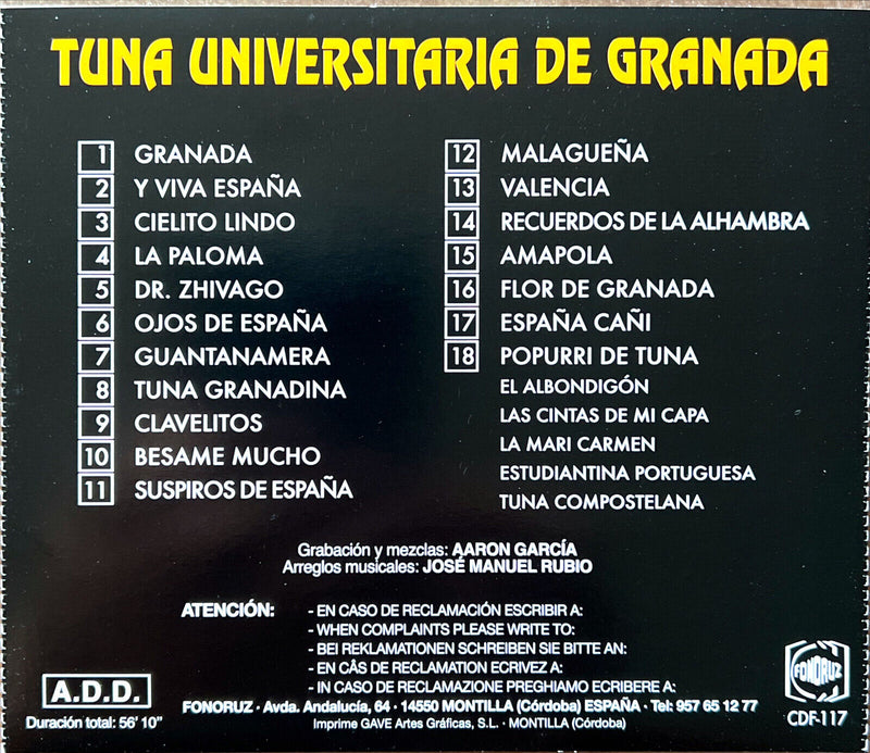 Tuna Universitaria de Granada CD Tuna Universitaria de Granada