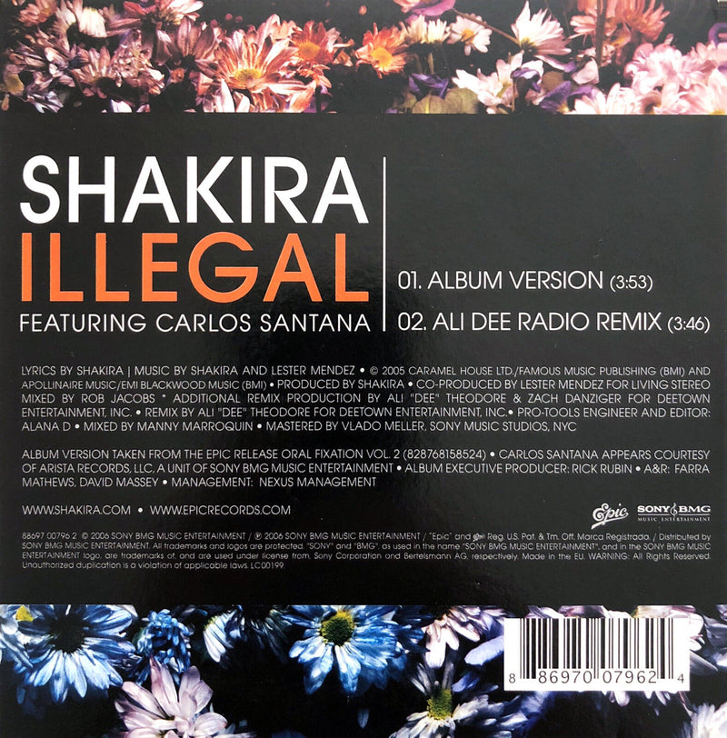 Shakira ‎CD Single Illegal - Europe (EX+/M)