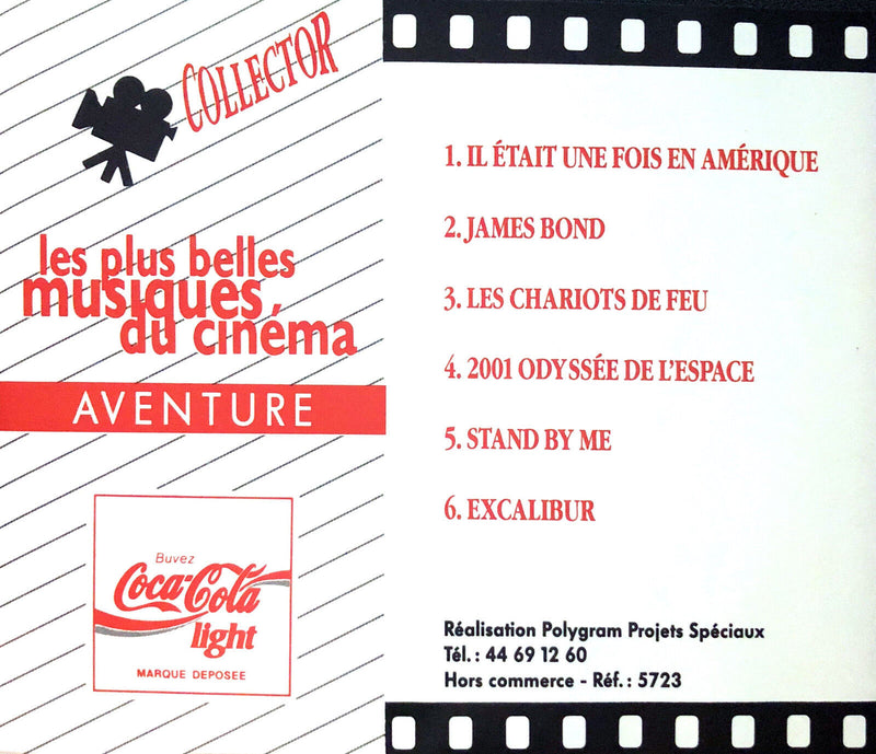 Compilation CD Les Plus Belles Musiques Du Cinéma - Coca Cola Collector - Promo 