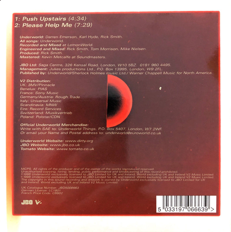 Underworld ‎CD Single Push Upstairs - Europe (VG+/M)
