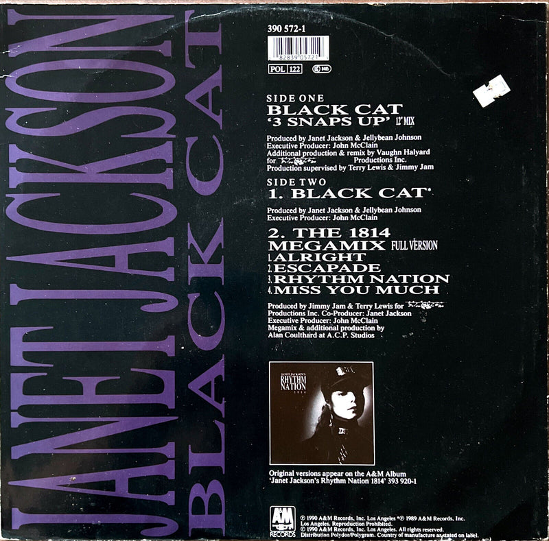 Janet Jackson 12" Black Cat