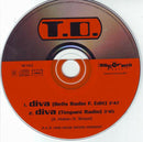 T.O. ‎CD Single Diva - France (EX/VG+)