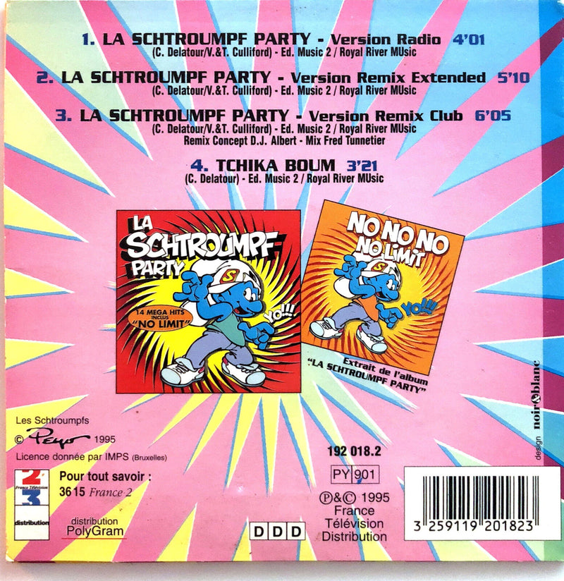 Les Schtroumpfs Maxi CD La Schtroumpf Party - France (EX/EX)
