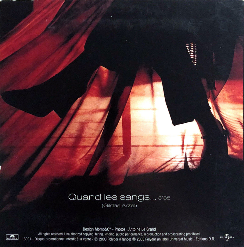 Maurane ‎CD Single Quand Les Sangs... - Promo - France (VG+/VG+)