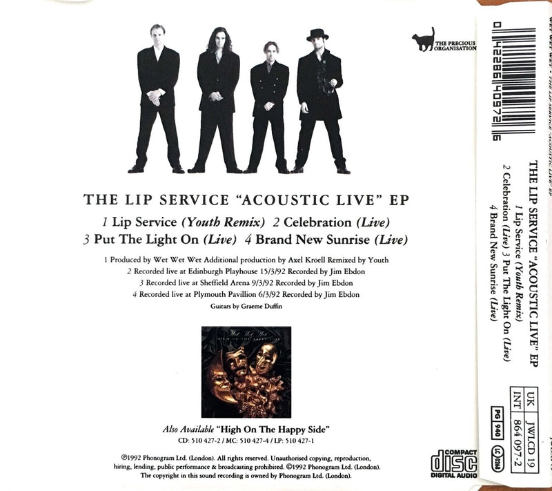 Wet Wet Wet ‎Maxi CD The Lip Service 