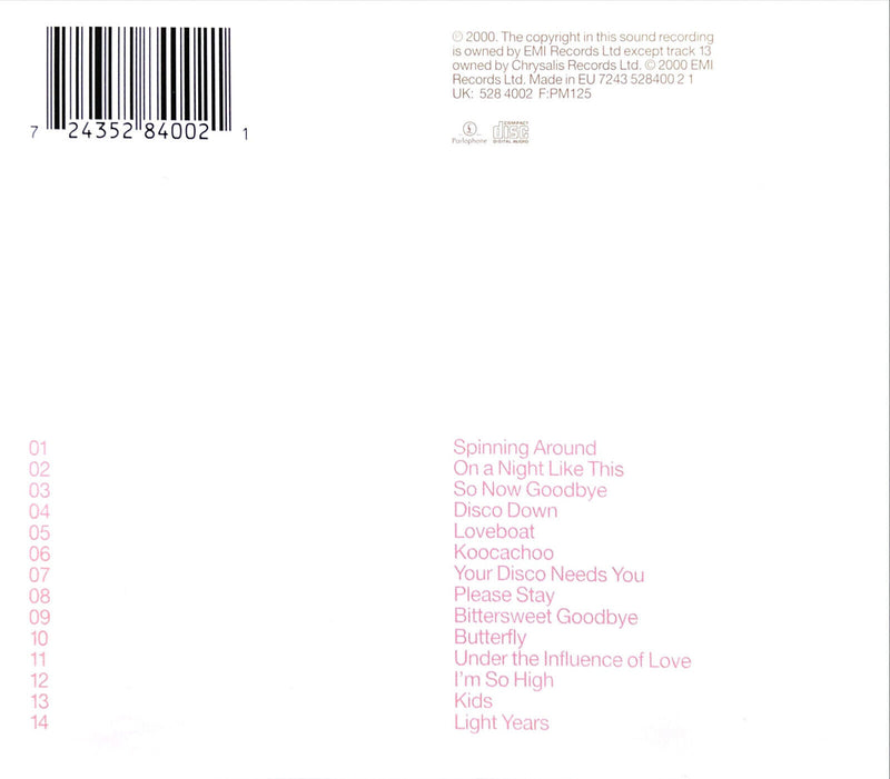 Kylie Minogue CD Light Years