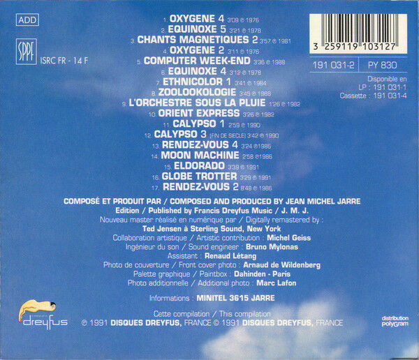 Jean-Michel Jarre ‎CD Images (The Best Of Jean Michel Jarre) (Dreyfus ‎– 191 031