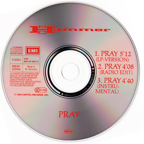 M. C. Hammer Maxi CD Pray - Germany (EX+/EX+)