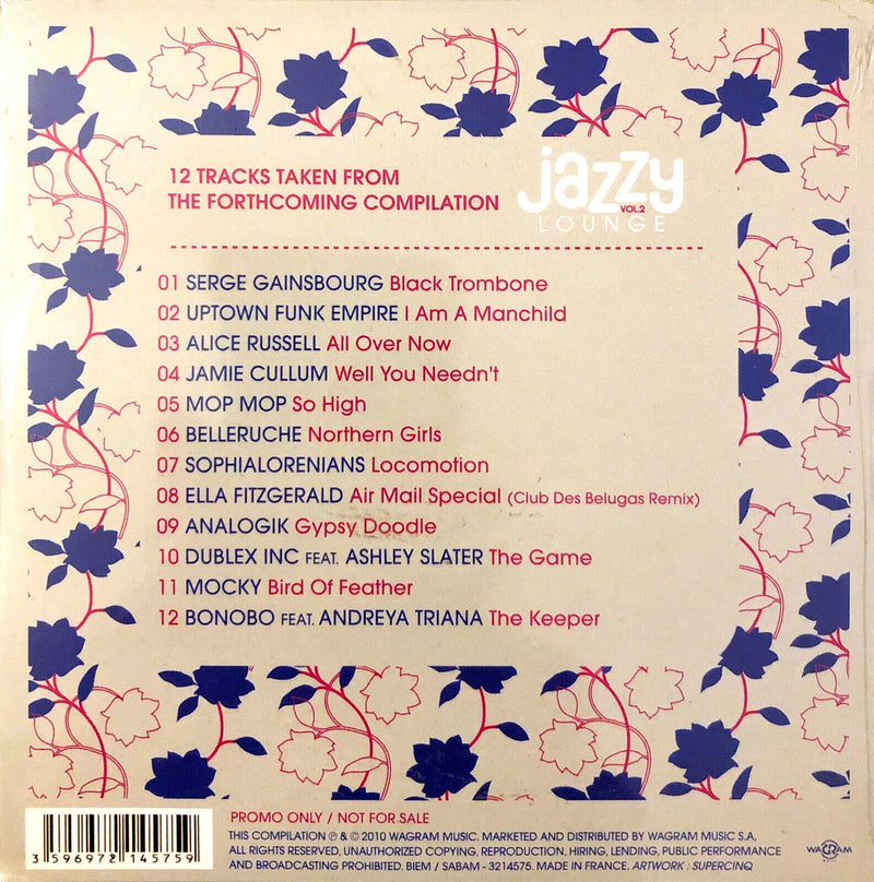 Compilation CD Jazzy Lounge Vol.2 - Promo - France (M/M - Scellé)