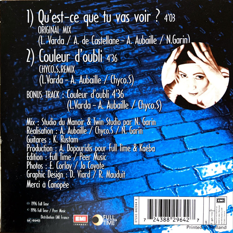 Lyta Varda CD Single Qu'Est-Ce Que Tu Vas Voir ?