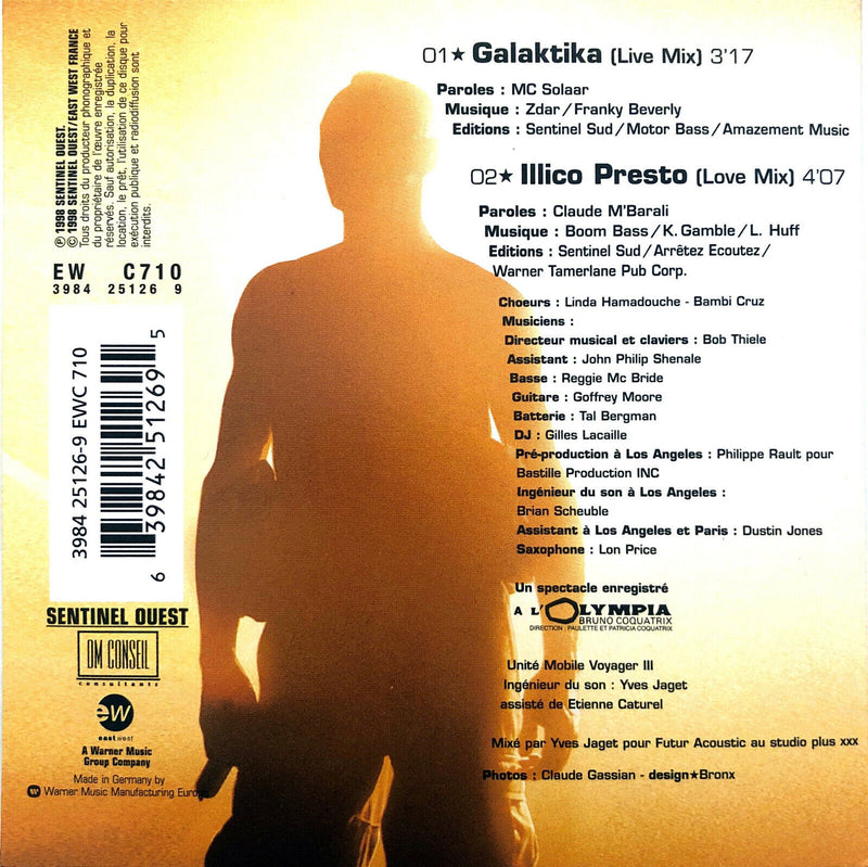 MC Solaar ‎CD Single Galaktika - Europe (VG+/EX)