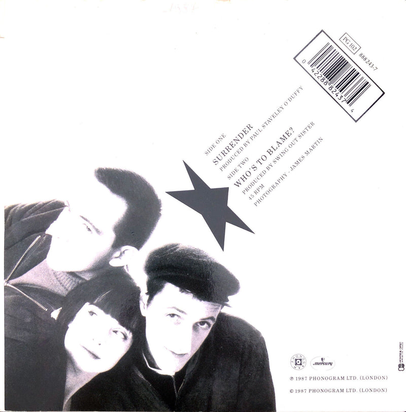 Swing Out Sister ‎7" Surrender - France (VG+/EX)