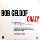 Bob Geldof ‎CD Single Crazy - Promo - France (VG+/EX)