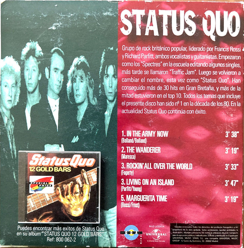Status Quo CD Sampler Grandes Mitos