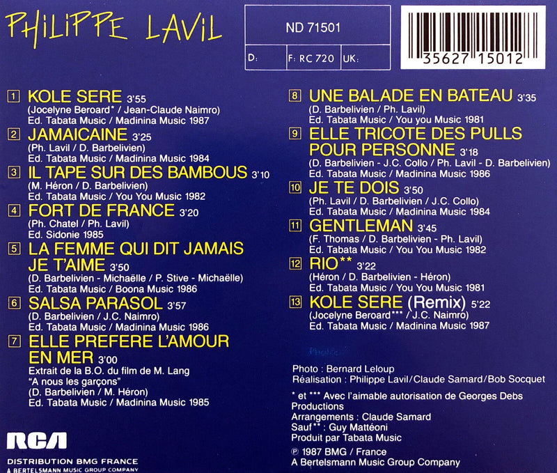 Philippe Lavil ‎CD The Best Of Philippe Lavil - France (M/M)