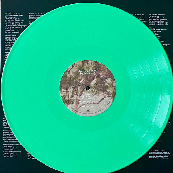 Tears For Fears LP The Tipping Point - Tirage Limité Vinyle Vert - Europe