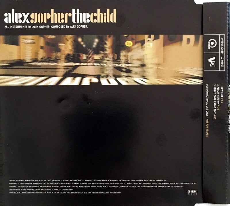 Alex Gopher ‎Maxi CD - The Child - CD1 - Promo - England (M/M)