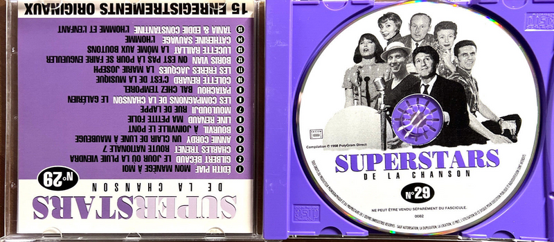 Compilation CD Superstars De La Chanson N°29