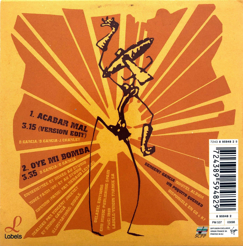 Sergent Garcia ‎CD Single Acabar Mal - France (EX+/M)