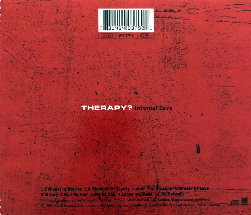 Therapy? CD Infernal Love - Europe (M/M)