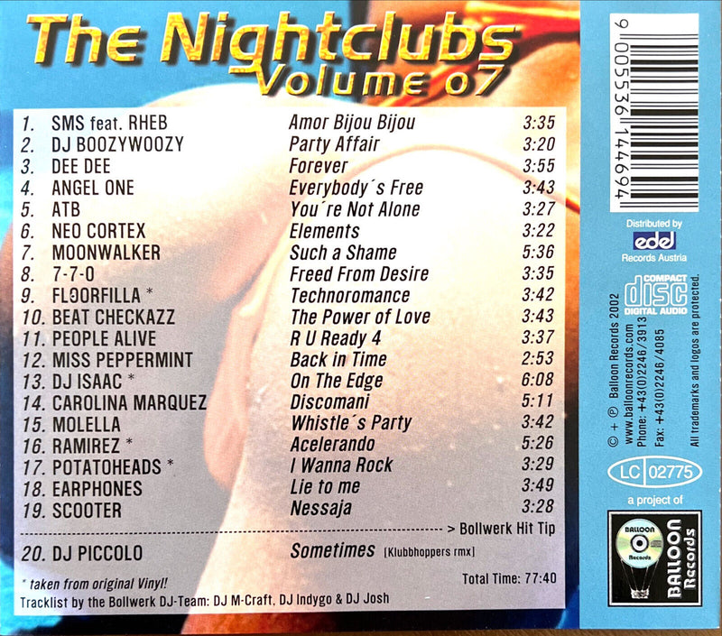 Various CD Bollwerk - The Nightclubs Vol. 7