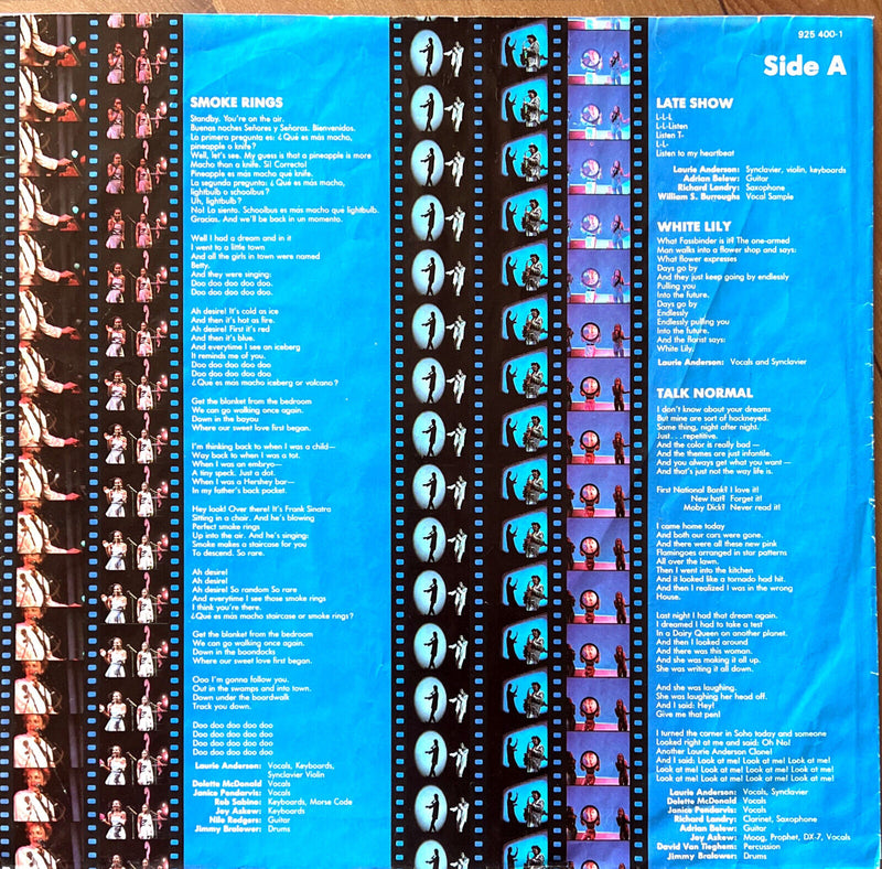 Laurie Anderson LP Home Of The Brave
