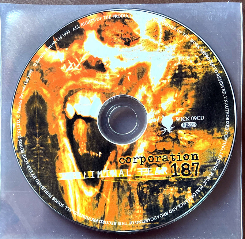 Corporation 187 CD Subliminal Fear - Promo