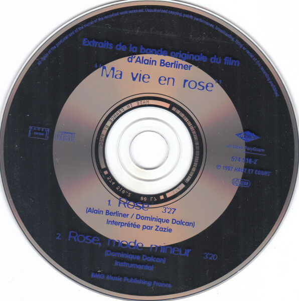 Zazie CD Single Rose - France (VG+/EX+)
