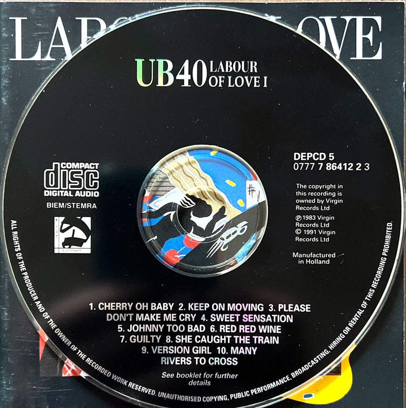 UB40 CD Labour Of Love