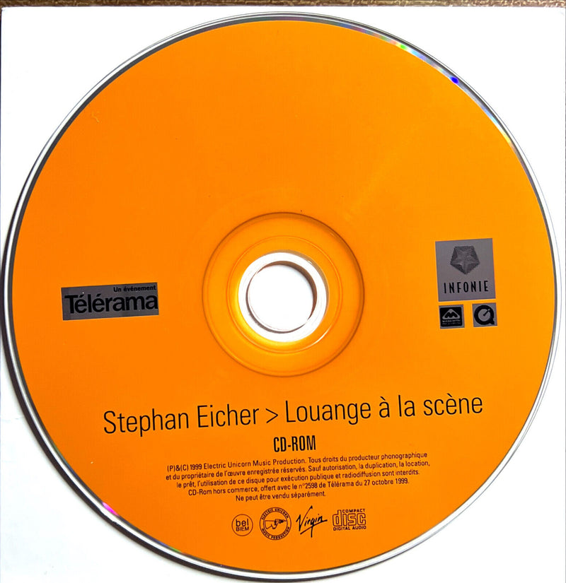 Stephan Eicher CD-ROM Louange À La Scène - Promo