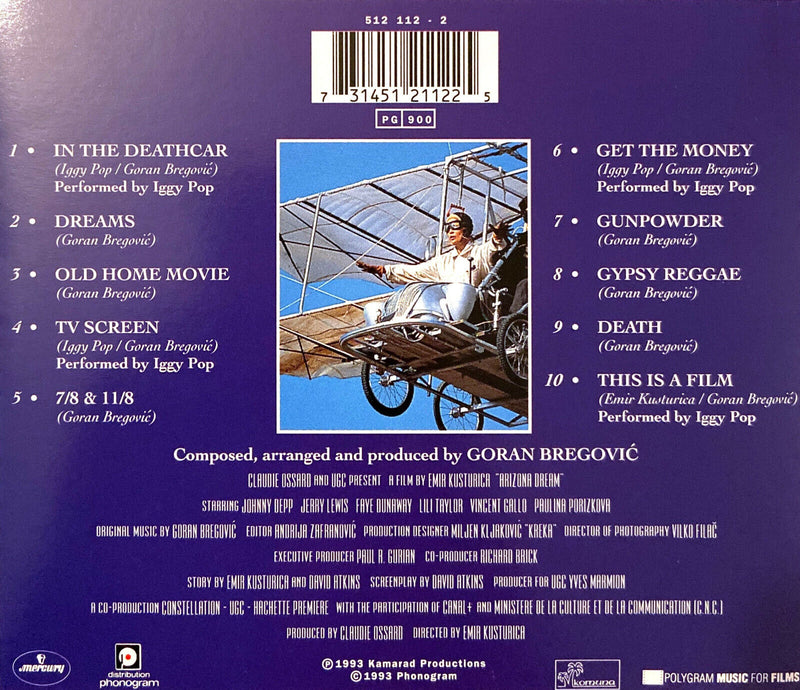 Goran Bregović ‎CD Arizona Dream (Original Motion Picture Soundtrack) - France