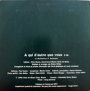 Patricia Kaas ‎CD Single A Qui D'autre Que Vous - Promo - France (VG+/EX+)