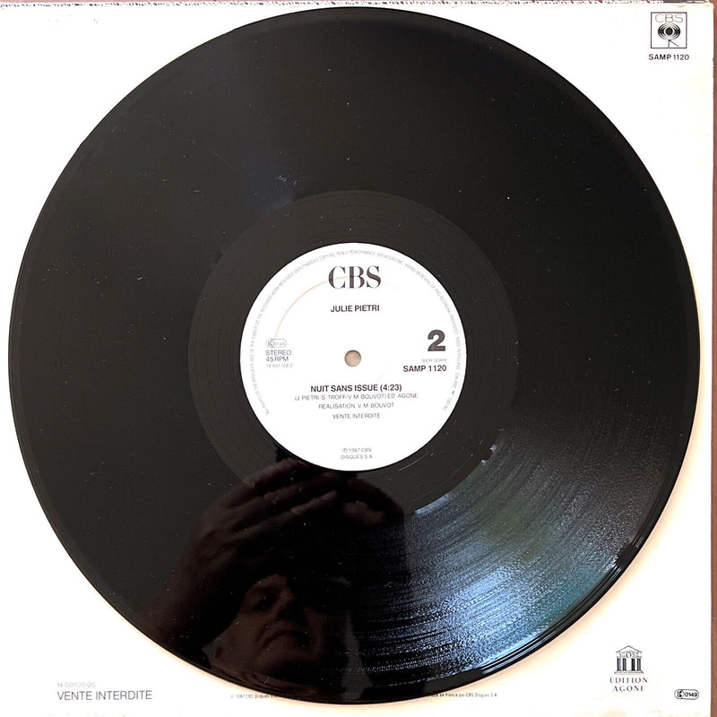 Julie Pietri 12" Nuit Sans Issue - Promo - France