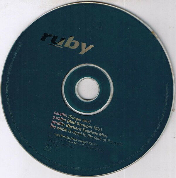 Ruby ‎Maxi CD Paraffin - UK (EX/EX)