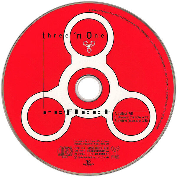 Three 'N One ‎Maxi CD Reflect - Germany (EX+/VG)