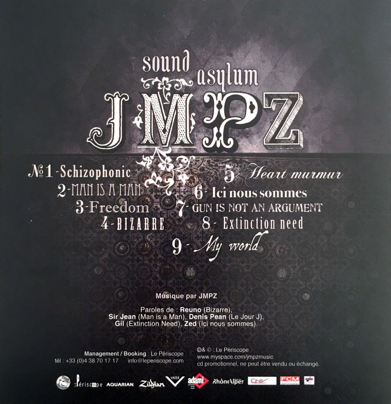 JMPZ ‎CD Sound Asylum - Promo - France (EX+/EX+)