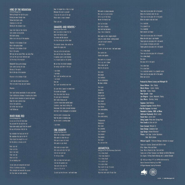 Midnight Oil ‎CD Blue Sky Mining Limited Edition 3000 copies, Remastered (M/M)