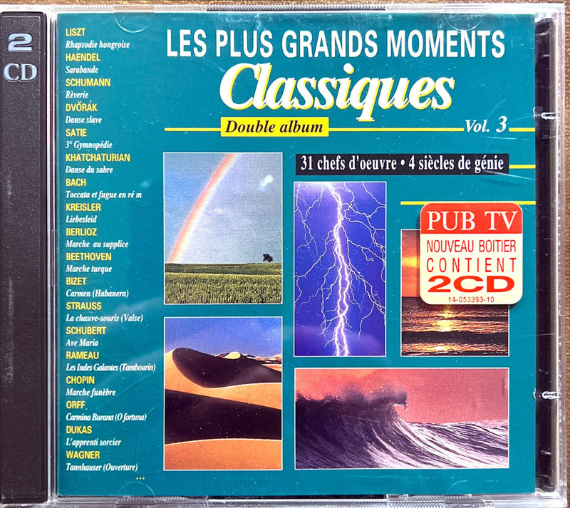 Compilation 2xCD Les Plus Grands Moments Classiques Vol. 3