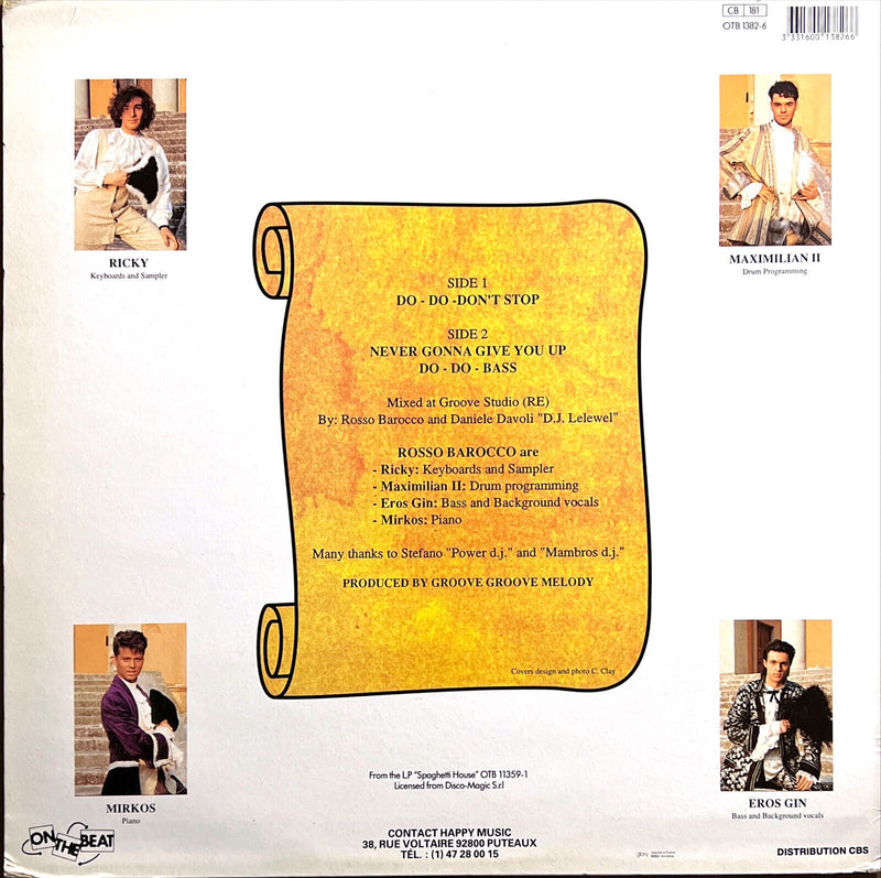 Rosso Barocco 12" Do-Do-Don't Stop