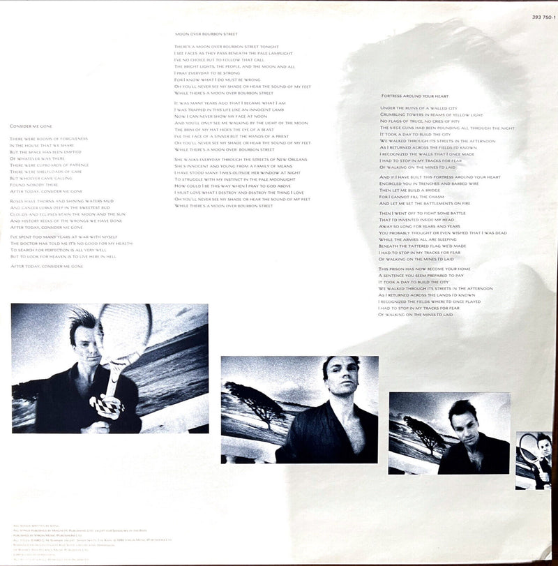 Sting LP The Dream Of The Blue Turtles