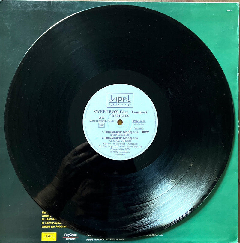Sweetbox Feat. Tempest 12" Booyah (Here We Go) (Remixes) - Promo